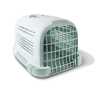 Portable Pet Carrier Transport Box for Dog and Cat Rabbit Cage Plastic Travel Box Carry Concealed Handle