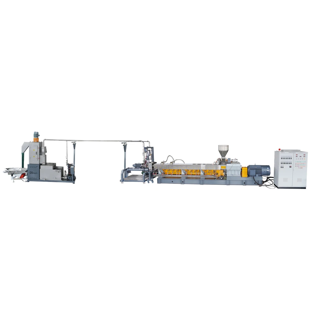 Small Lab Model Twin Screw Extruder Underwater Cutting Line Bioplastic Granules Making Machine