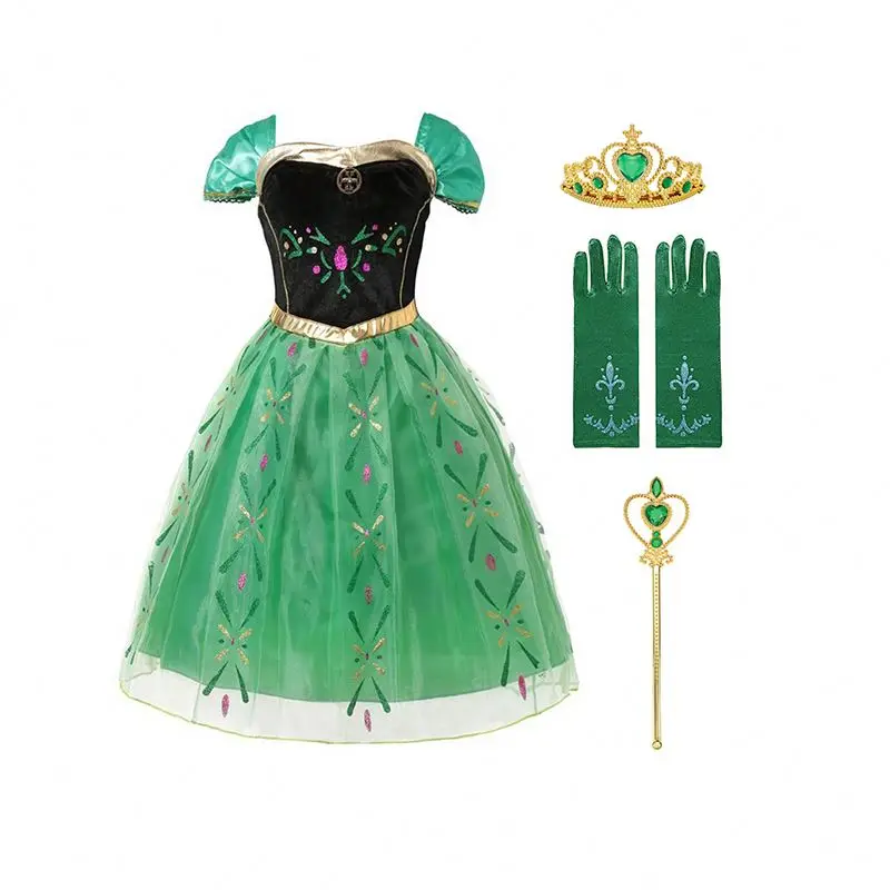 green emerald velvet dress Amazon.com: Disguise Disney's Frozen Anna Coronation Gown Deluxe Girls  Costume, Medium/7-8 : Clothing, Shoes & Jewelry main image 0