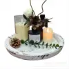 Distressed white with slanted edges