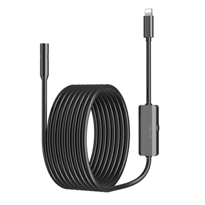 IP68 Waterproof Industrial Endoscope 8 LEDs 8mm Plug and Play ...
