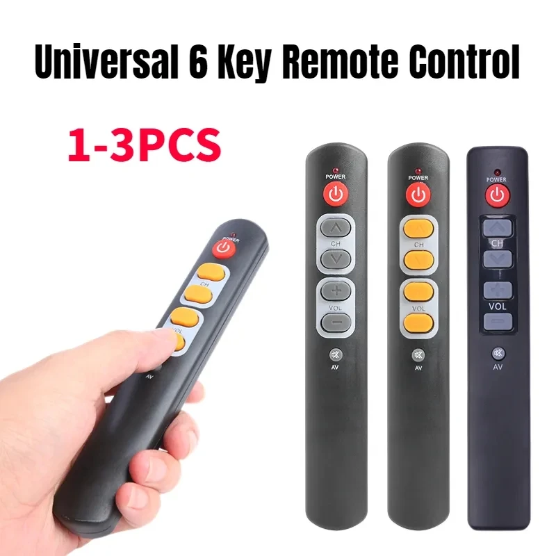 Universal 6 Key Learning Remote Control Leaning Infrared IR Remote Controller for Smart Android TV Box