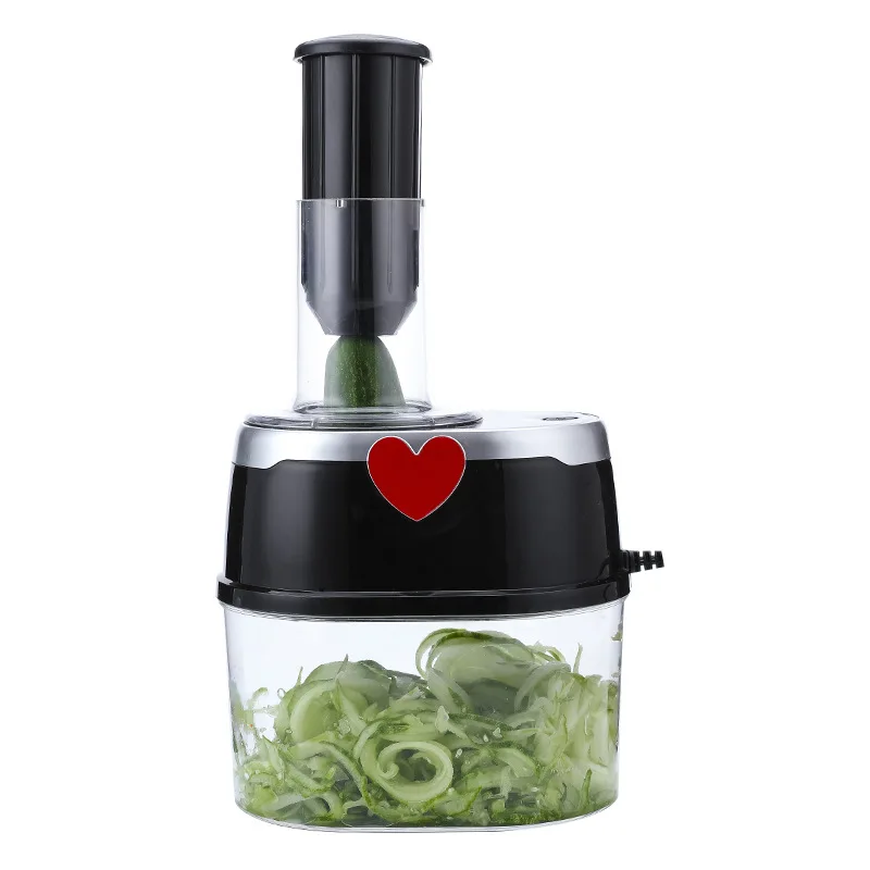 Kitchen 4 In 1 Electric Potato Cucumber Chopper One Touch Rotary
