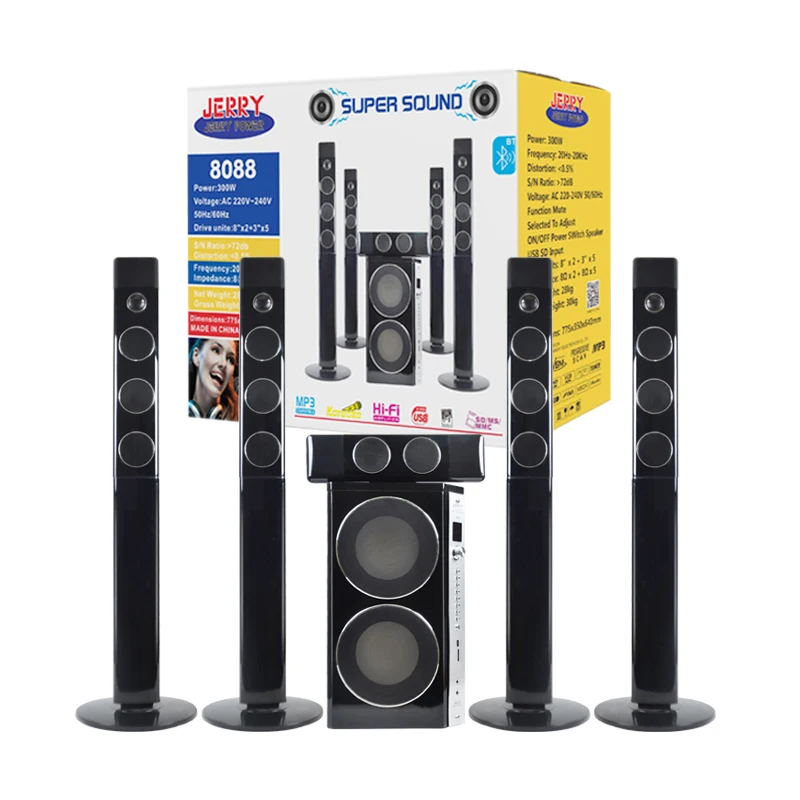 JERRY Home Theatre System Powerful Double Big Music Subwoofer