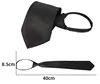 Black Zipper Tie