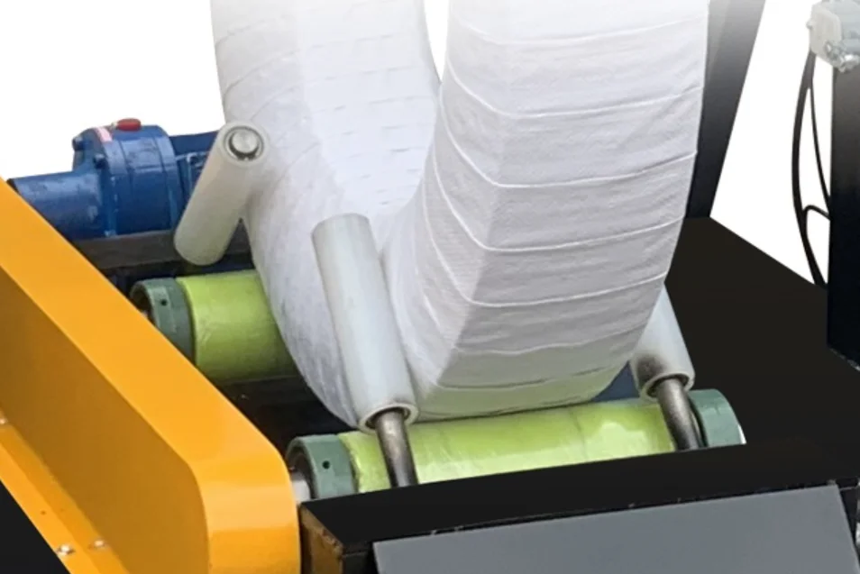 Automatic Vertical Tire/Tyre/Steel Strip Coil/Cable Coil Plastic Film Wrapping Packing Machine with CE
