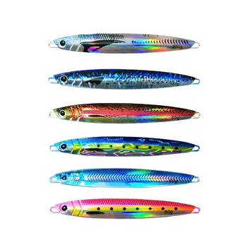 WC-4 Saltwater Sinking Fishing Metal Jig Lure 60g/80g/120g/150g/200g/250g 3D Printing Fishing Jigbait Metal Jigging Lure – Metal Jig – view 2