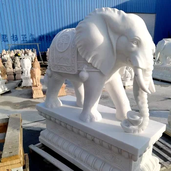 屋外の庭の刻まれた石の大理石の動物の像象の像| Alibaba.com