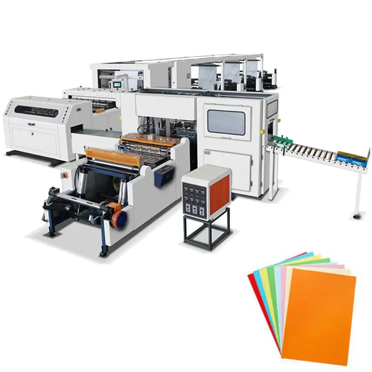 A4 Copy Paper Paper Cutting and Online A4 Ream Lining Machine Roll to Sheet A4 Paper Die Cutting Machine