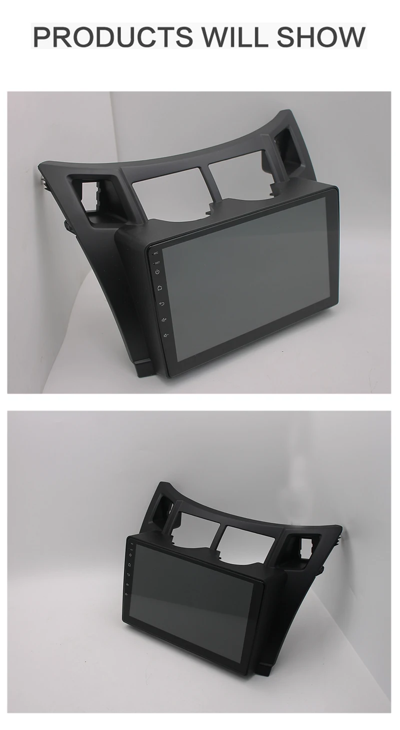 Android Multimedia Video Auto Stereo Autoradio Touch Screen Car Radio Fascia for toyota yaris 2008 2009 2010 2011 GPS Navigation