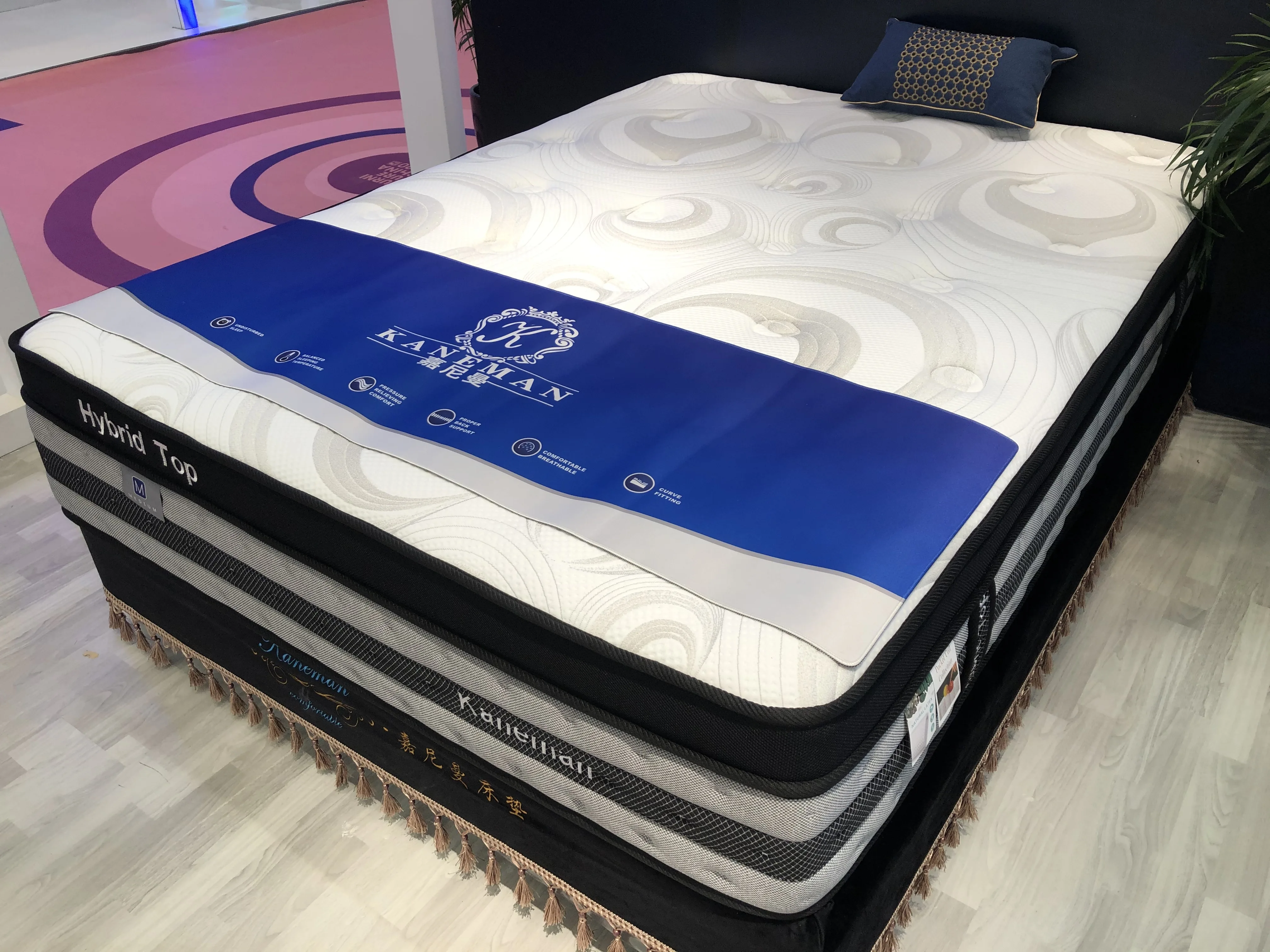Luxury King Memory Foam Mattress Extra Firm Roll up Latex Hotel Bed Mattress Queen Size Euro Pillow Top Pocket Spring Mattress