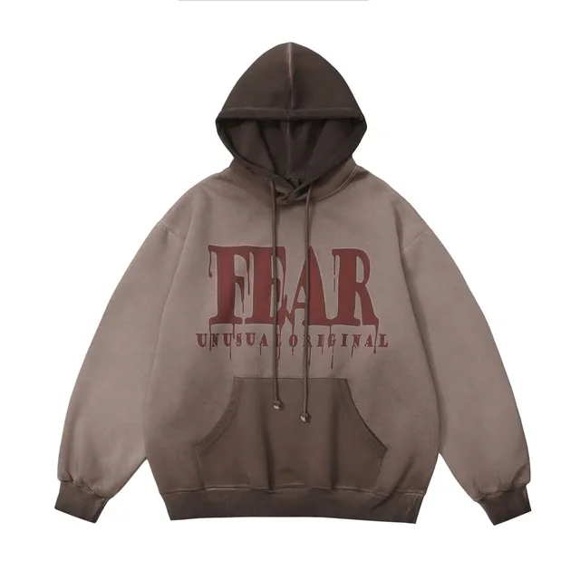 Manufacture 350-500 gsm oversized pullover Hoodies drop shoulder heavy weight digital print hoodies men for high quality