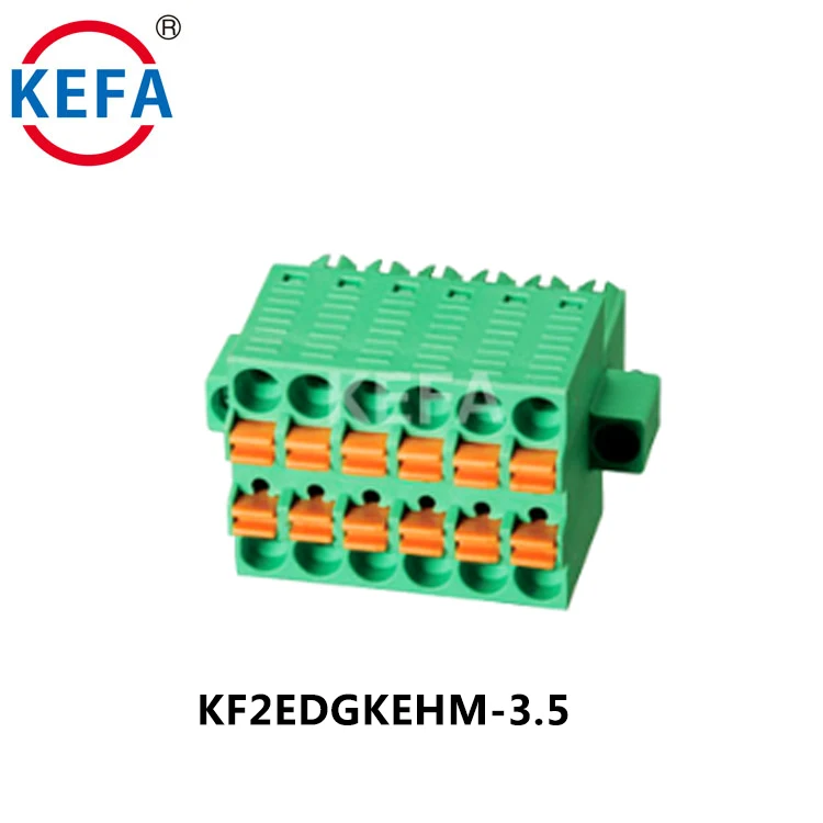 ケファ卸売工場 人気販売 300V/10A 3.81mmピッチ 2.54mmスプリング 取り外し可能 ダブルPCB端子台