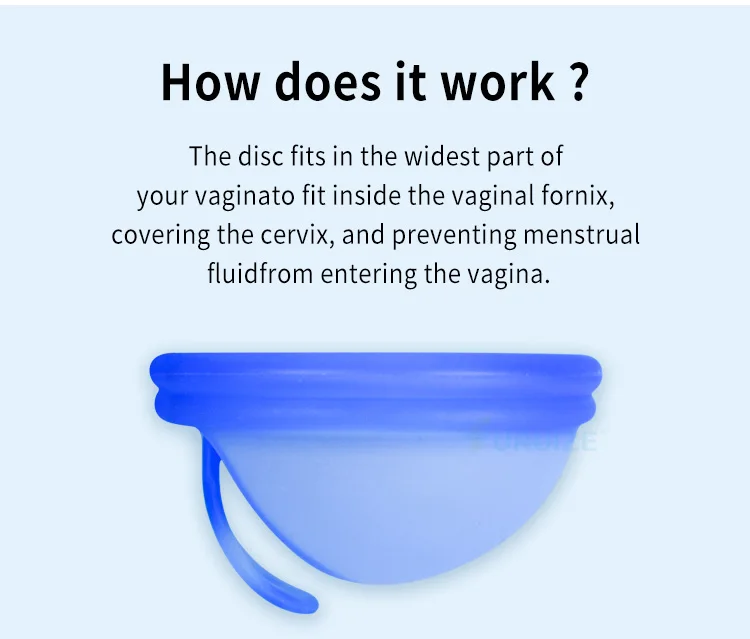 Wholesale Female Copa Menstrual Disc Bulk Reusable 100 Grade Medical Silicone Menstrual Disc