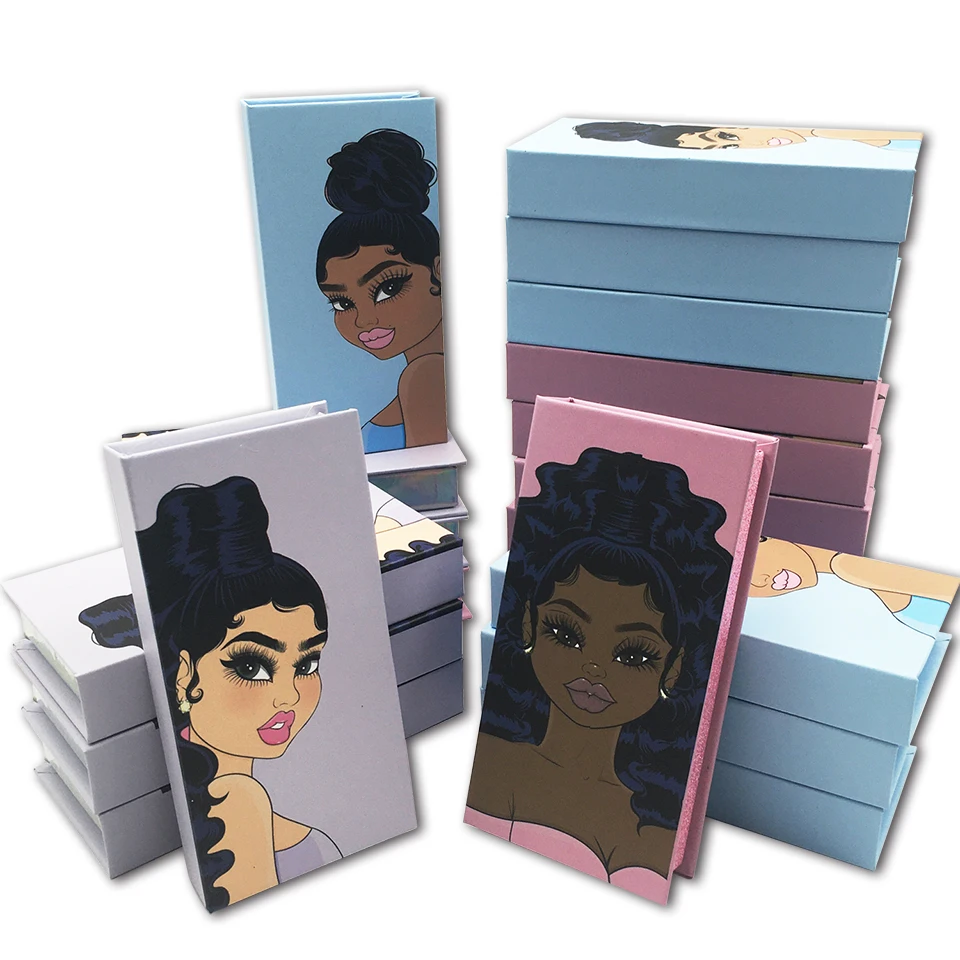 Factory Wholesale Eyelash Packaging Vendor Customized Eyelash Boxes and Custom Logo 2021Hot Lash Boxes