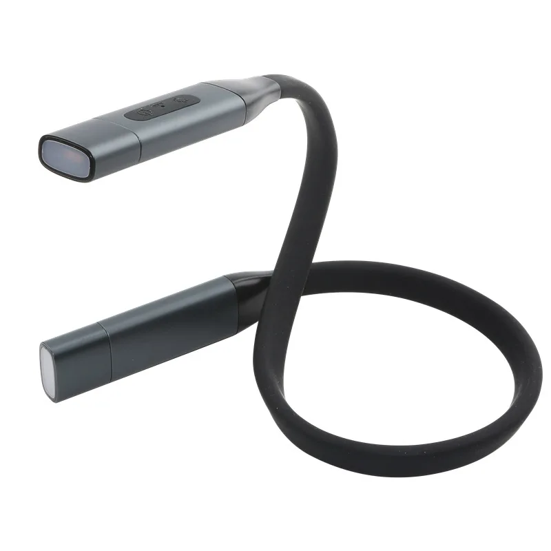 3 Colors 6 Brightness Levels Bendable Arms Rechargeable Long Lasting LED Neck Book Light for Reading in Bed