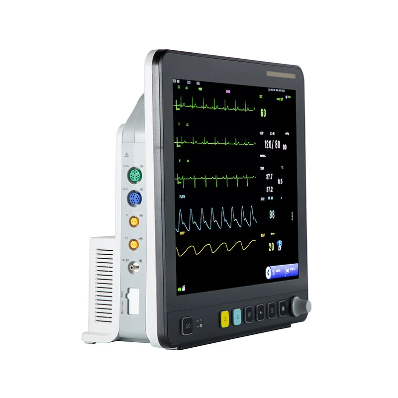 Vet Multi-parameter Monitor VE15 Blood Pressure, Respiration and Temperature Waveforms ECG, NIBP, SpO2, PR, RESP