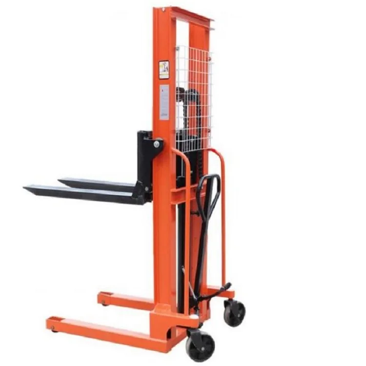 Manual Forklift Manual Pallet Stacker Hydraulic Pump Wheels Nude Pump Truck Manual Material Lift 2 Ton Manual Electric Stacker