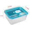 Blue-lid lunchbox
