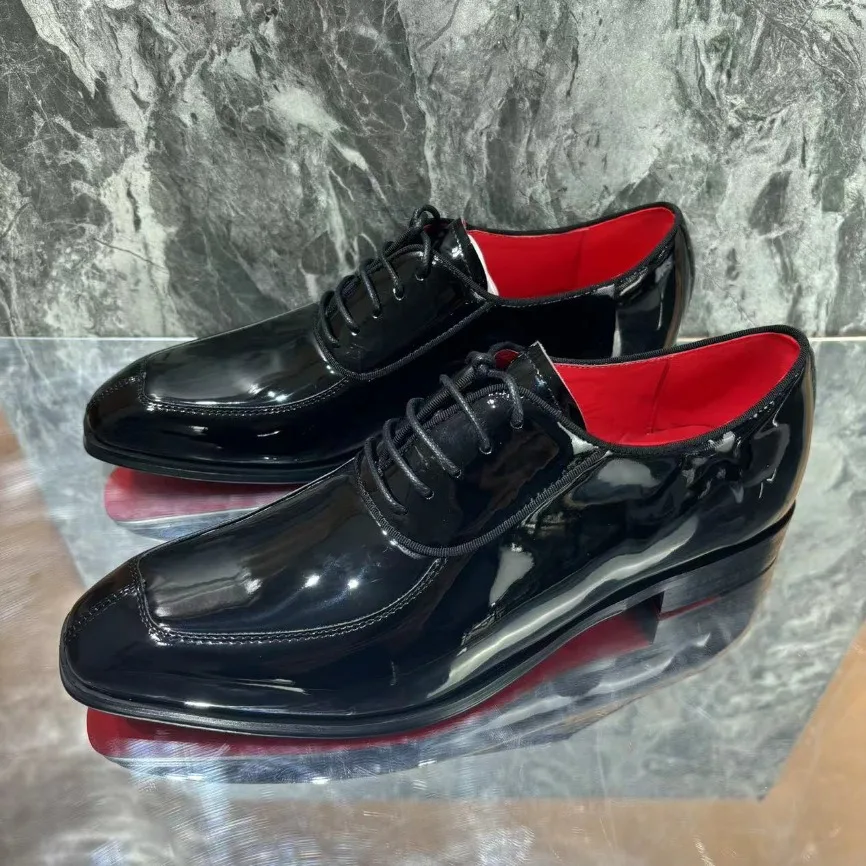 Wholesale 2025 Men's Genuine Leather Dress Shoe Large Red Lining Rubber  Sole Dress Shoes & Oxford Leather Business Shoes for Men