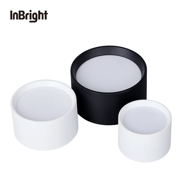 Ceiling Cob Led Surface Downlights Black White Hanging Downlight 18w 12w 9w Led Surface Mounted Downlight
