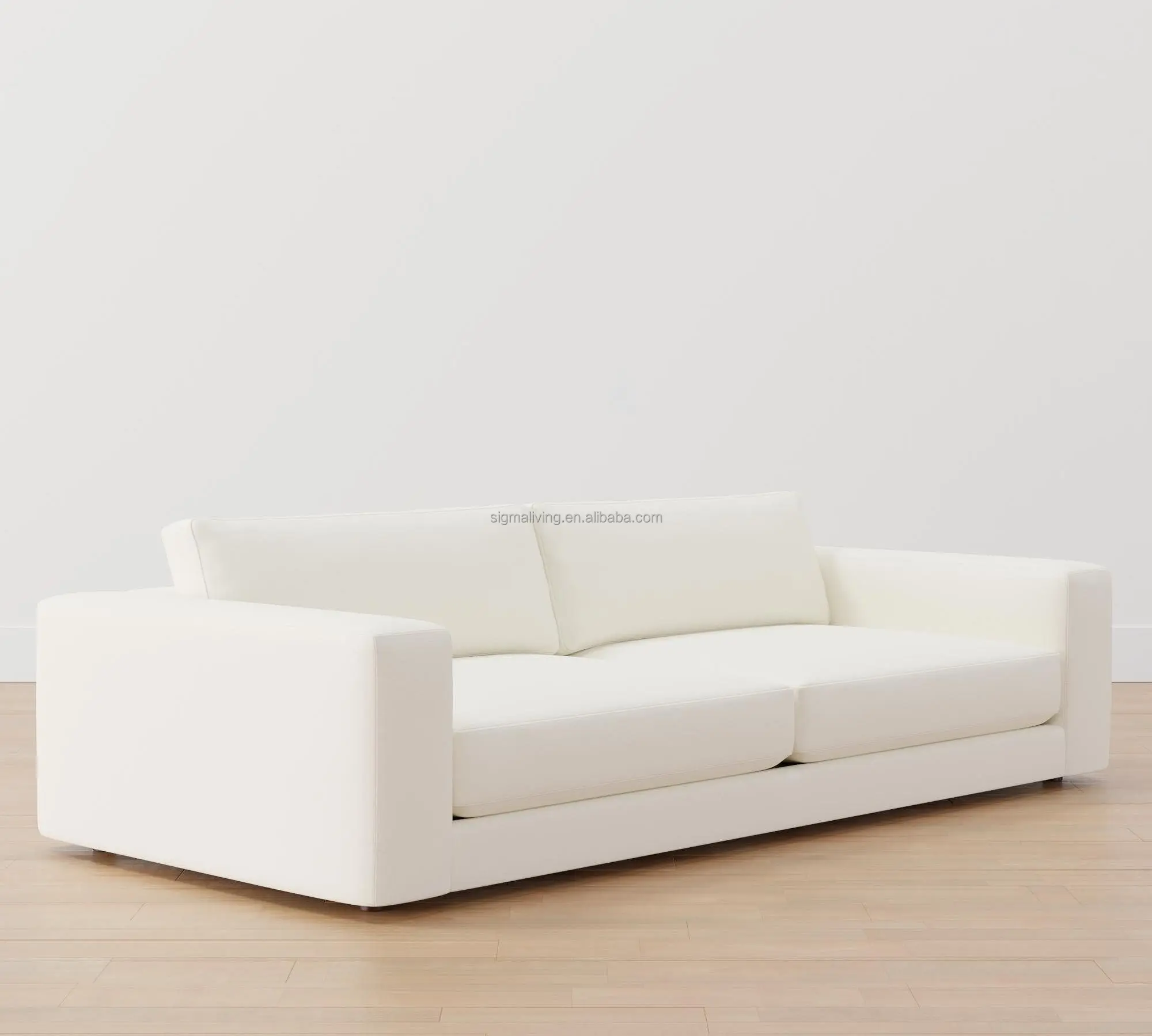 Living room sofa indoor furniture lounge square arm upholstered sofa