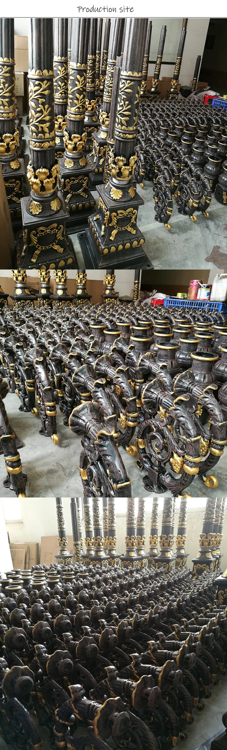 brass outdoor pillar lamp modern classic trend simple aluminum alloy solar post lights outdoor led