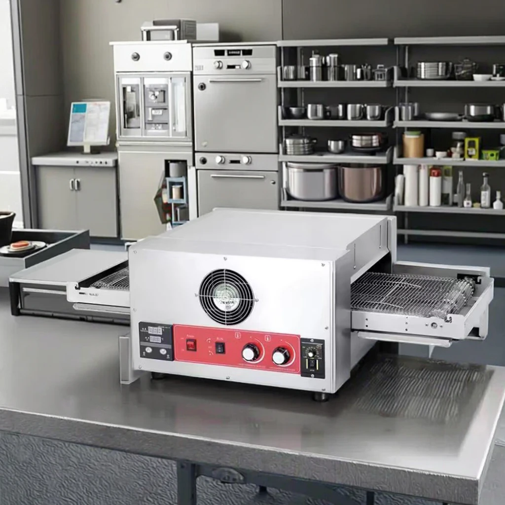 product 12 inch commercial use electric conveyor pizza belt oven for small restaurant or business start up-14