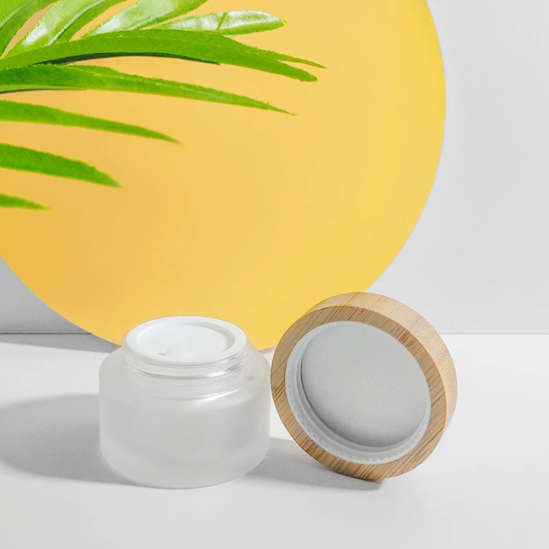 Cosmetic Face Cream Container 30ml 50ml 100ml Frosted Clear Glass