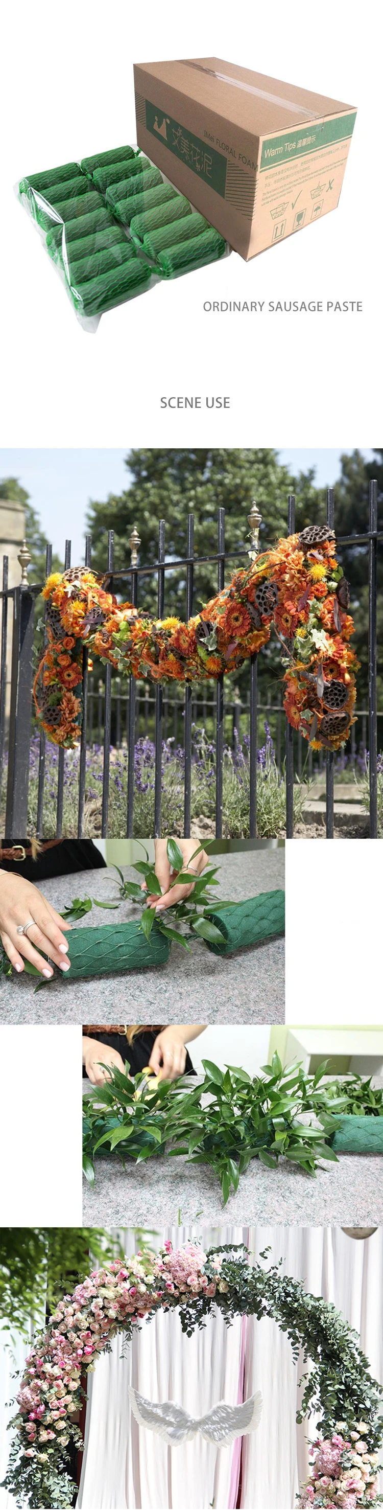 14 Piece Flower Sponge Blocks Kit Absorption Flower Holder Arch Door