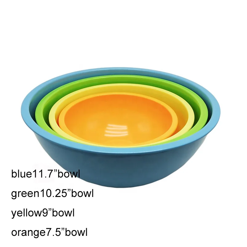 Food Grade Larger Size Melamine Kitchen Mixing Bowls with Lids - China  Nontoxic Melamine Household Mixing Bowls and Food Grade Melamine Mixing  Bowls with Lids price