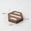 Grano de madera de nogal, hexagonal largo, 3 ranuras