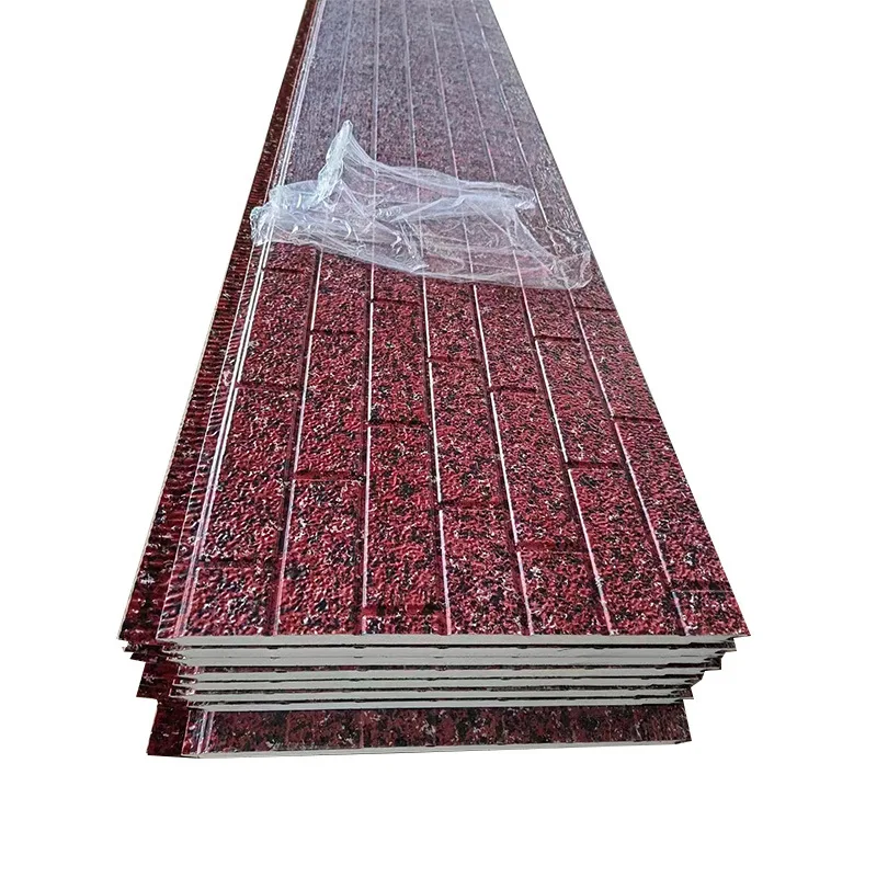 Insulation PU siding panels exterior wall fireproof polyurethane foam sandwich panels insulated metal composites wall panel