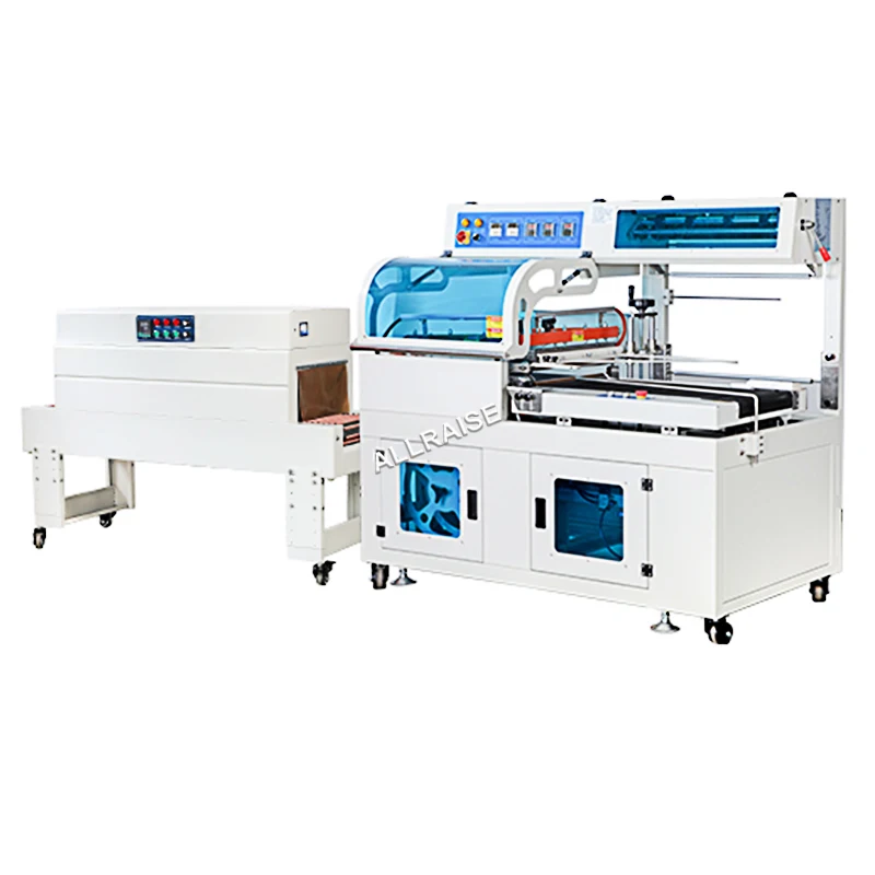 Automatic Thermal Shrink Wrapping Packing Machine PE Film Heat Shrink Packaging Heat Shrink Tunnel Wrap Machine for Boxes Cans