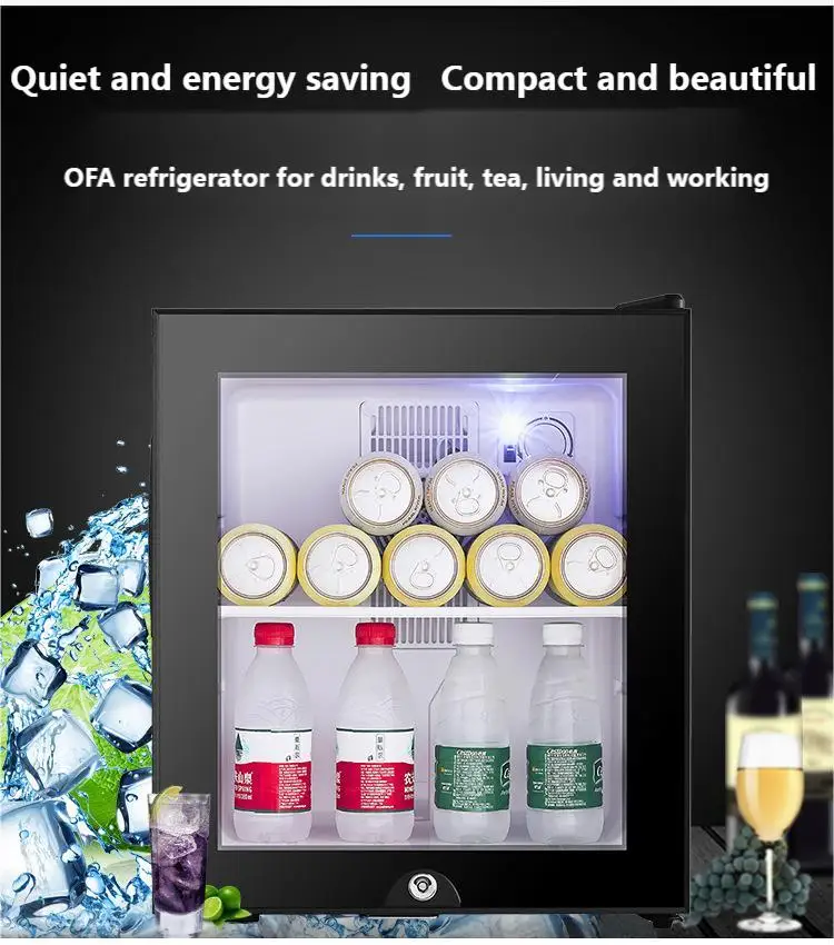Nuelead 30l Small Capacity Electric Wine Cooler Hotel Quiet Mini Fridge