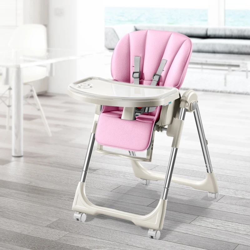 
Новая модель 2019 от китайского производителя, портативный складной детский пластиковый высокий обеденный стул для кормления для дома 