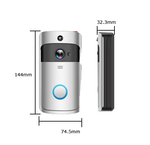 Cloud storage Home Smart Wireless Video Doorbell Remote  WIFI Doorbell with Camera