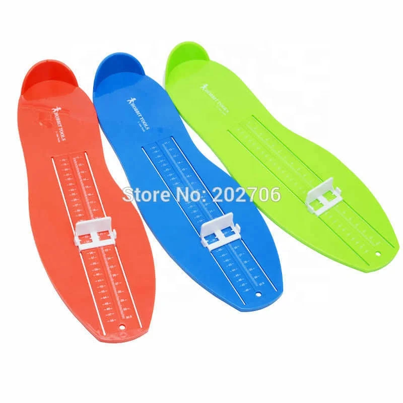 Professional Foot Measuring Gauge Children Adult Shoe Measure Tool Kids Shoes Sizer Calculator Blue 