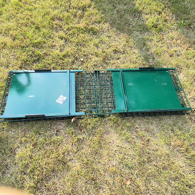 Big Metal Pest Control Wire Mesh Cage Trap Porcupine Coyote Groundhog Armadillo Wolf Fox Trap for Trapping Wild Animals Dog Cat
