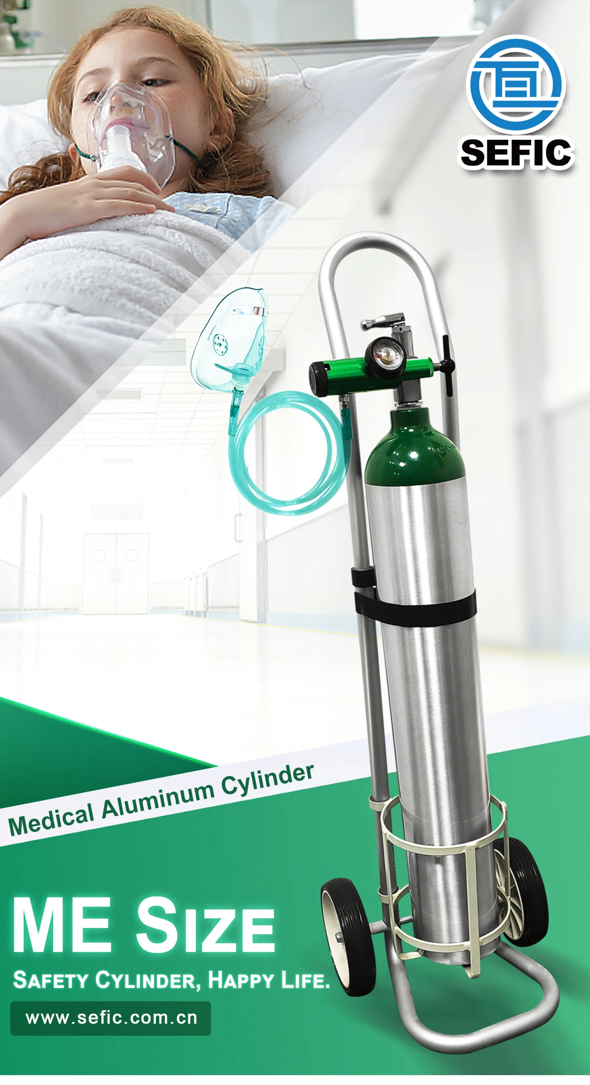 Portable Medical Oxygen Cylinder Set Dot3al Me Size Oxygen Gas Tank ...