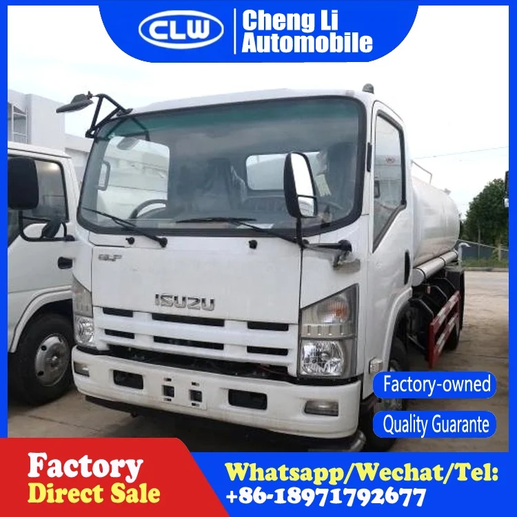 Japan Isuzu Water Tender Price 4x2 5m3 to 12m3 Water Tank Truck  for Sale
