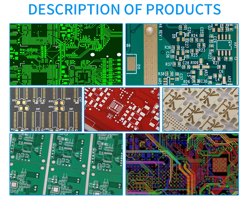 Manufacturer Fr4 Material Rogers Fpc Prototype Pcb Ro4350B Ro4003C Soldering Protoboard Printed Double Sided Pcb Circuit Board