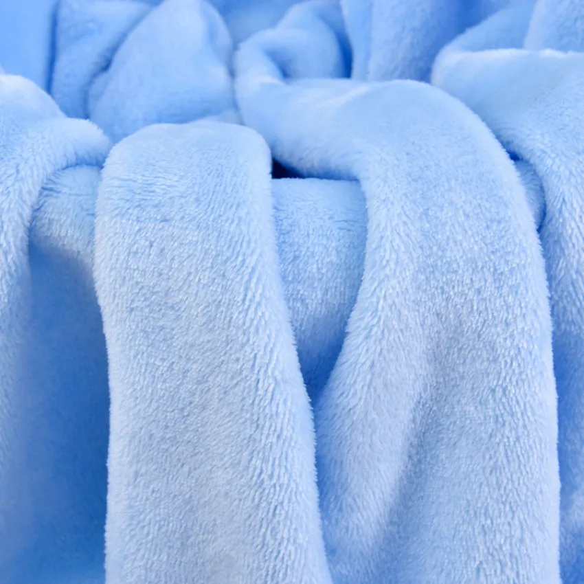 High Quality 100% Polyester Textile Flannel Fabric Soft Custom Plain Color Minky Fabric Wholesale for Winter
