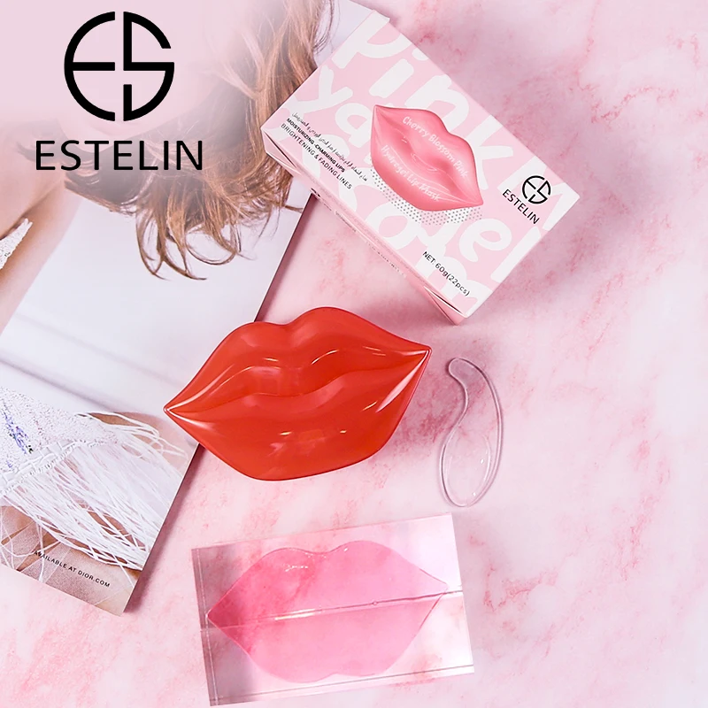 ESTELIN Cherry Blossom Pink Hydrating Lip Patch Sleeping Lip Mask