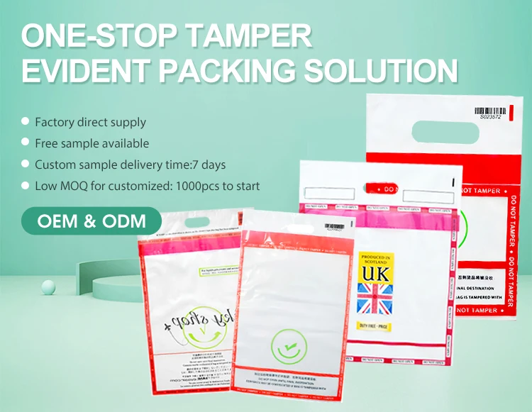 Clear Ldpe Icao Recycle Custom Design Printing Antitheft Shopping