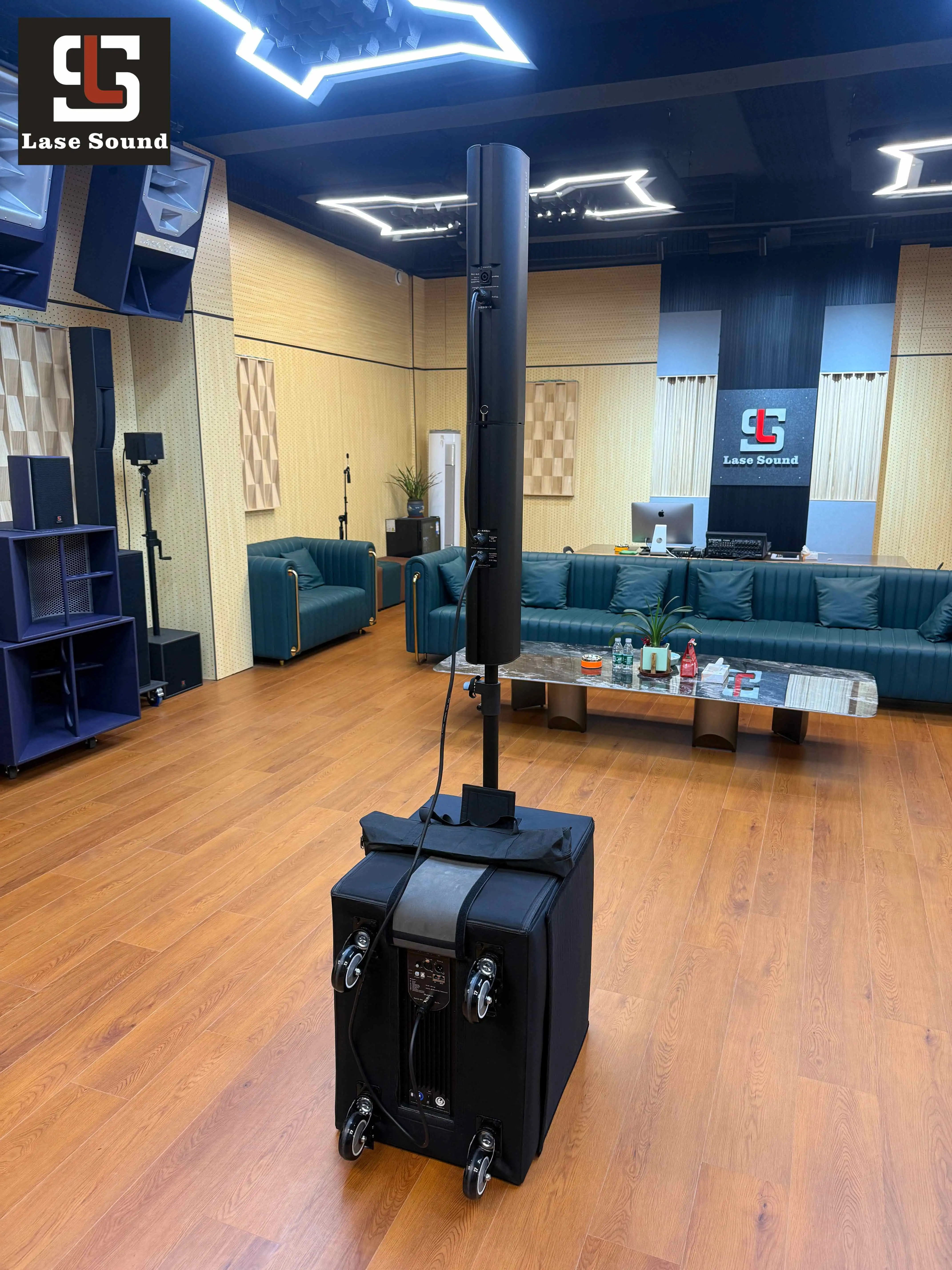 Professional X-15pro Mini Array Active Sound Post System Column 15 Inch Wooden Speakers 135dB with Neodymium for PA System
