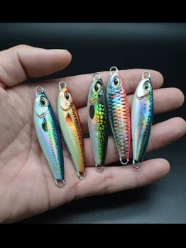 HOT Slow Pitch Jigs 20g 30g 40g 3D Print Color Metal Jigs Japanese Bionic Jigging Fishing Lures Bass Bait for Sale – Metal Jig – view 5