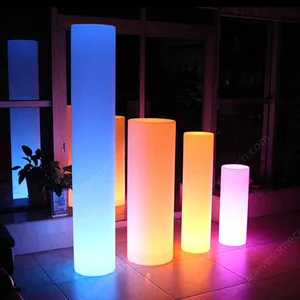 Modern Contemporary 16-Color Cylinder LED Floor Lamp with Remote Control Mode for Home Living Room Hotel & Garden Decoration