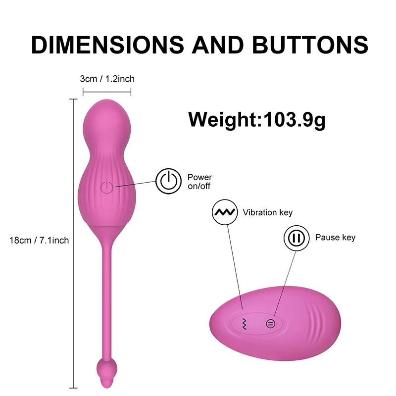 Sextoys New Kegelexercisedevice Post Partum Kit Egg Vibrator Sex Toy Women Remote Controlled Usb Charging Vibrating Egg
