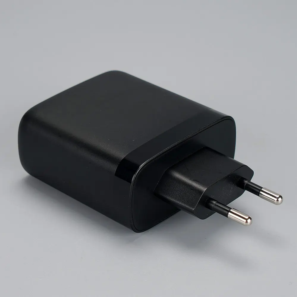 EU/Europe Plug 1 USB Type-C 65W GaN Black With Indicating Light Travel/Wall charger 110V-230V 2043